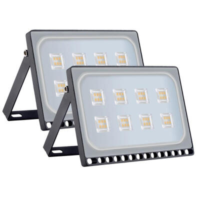 

2pcs Warm White Ultraslim 50W LED Floodlight Outdoor Security Lights 110V