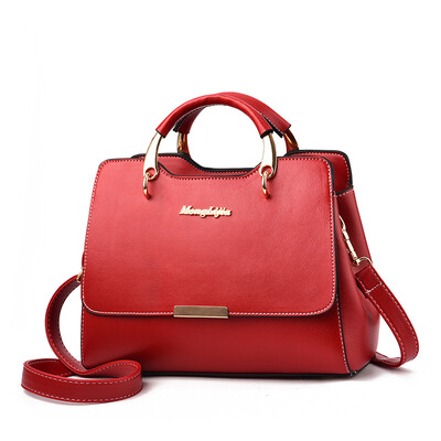 

Handbag Female Fashion Coloured Korean Version Large Capacity Slant Simple Chic Black Single Shoulder Bag Lady