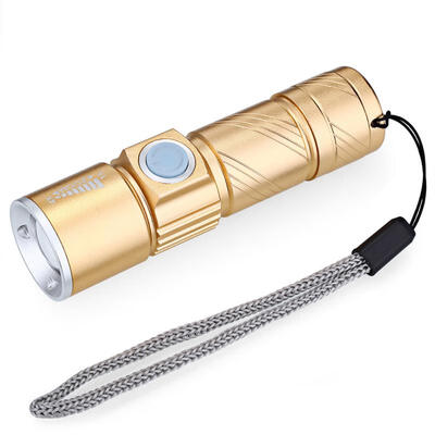 

Mini Pocket USB Rechargeable LED Flashlight Torch Light Small Waterproof Night Light For Cycling Hunting