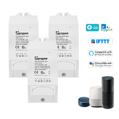 

5PCS Sonoff Pow R2 ITEAD Smart Wifi Switch Wireless ONOff Controller With Real Time Power Consumption Measurement 15A3500W Smart