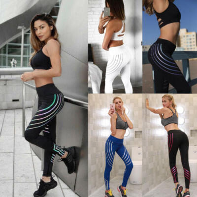 

Women Yoga Fitness Leggings Running Gym Sports High Waist Jogging Pants Trousers