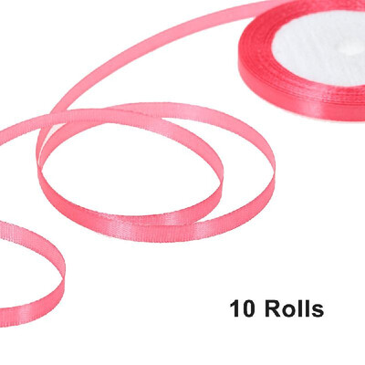 

25 YardsRoll 6mm Width Silk Satin Ribbon DIY Handmade Materials for Home Wedding Party Decorations Invitation Card Gift Wrapping