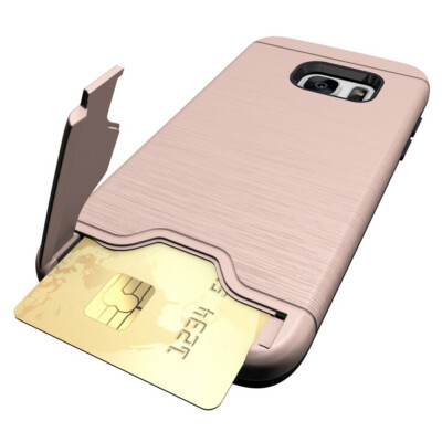 

Shockproof Convenient One Card Slot Hard Back Case for Samsung Galaxy S7