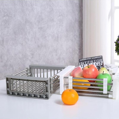 

Rack Drain Basket Stainless Steel Telescopic Sink Rack Rectangular Sink Dish Rack