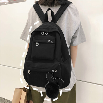 

Insfeng schoolbag female Korean version of high school backpack college students have a sense of antiquity large capacity&wid