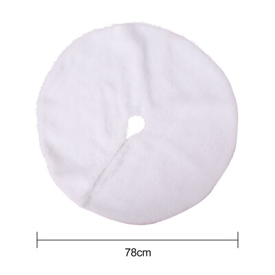 

Christmas Tree Skirts White Faux Fur XMAS Tree Decoration Merry Christmas Supplies New Year Home Outdoor Decor