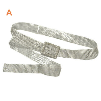 

Women Bling Crystal Diamond Waist Belt Wide Chain Full Rhinestone Waistband