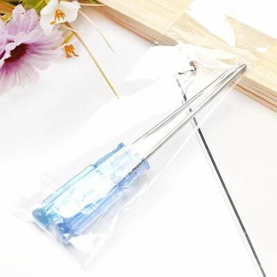 

Transparent handle screwdriver small crystal screwdriver screwdriver transparent head screwdriver two packs factory direct sales