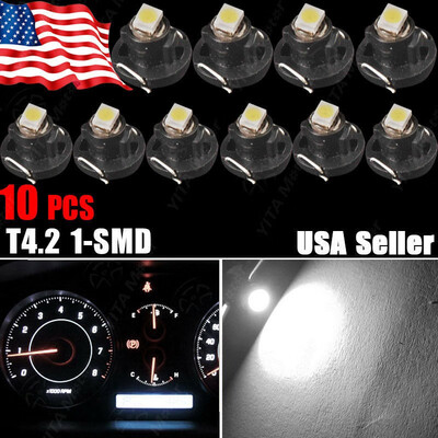 

10x White T4T42 Neo Wedge LED Bulb Instrument Dash Cluster Interior Light Bulb