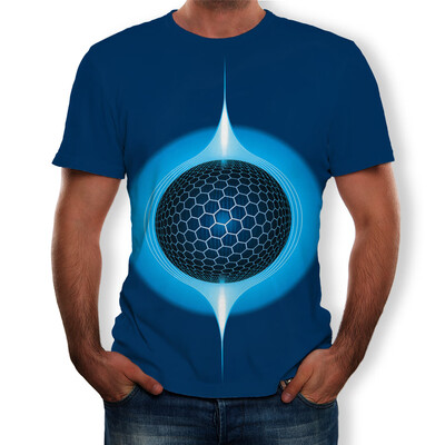

Summer Mens 3D Digital Graphic Print T-Shirt Casual Short Sleeve O-neck Tee Tops