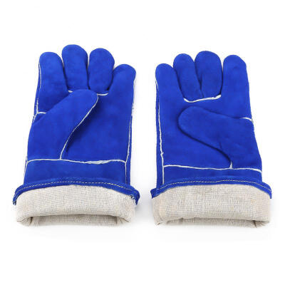 

Greensen 1 Pair Blue Extended Welding Gloves Heat Resistant for BakingCookingBBQ