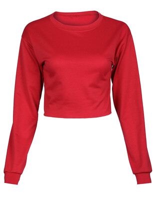 

Solid Color Navel Short Hooded Long Sleeve Sports Thin Summer shirt women camisa feminina de inverno