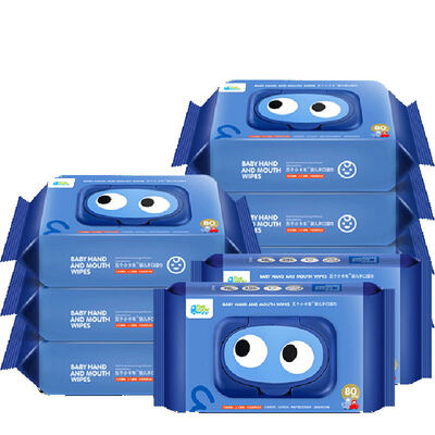 

Five small trucks Five trucks Ft-szjp9 baby wipes paper hand care newborn young children baby cleaning family wet wipes with cover 80 pieces X9 package