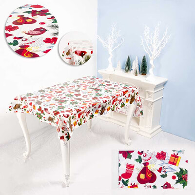 

Creative PVC Christmas Xmas Tablecloth Table Cloth Disposable Party Home Decor