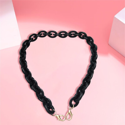 

Tailored Women Bag Accessory Chain Acrylic Short Metal Chain