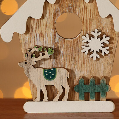 

Xmas Wooden Painted Pendant Children&Gift Christmas Tree Hanging Decoration