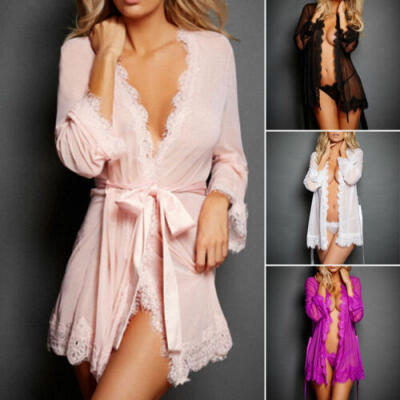 

UK Sexy Ladies Lingerie Sleepwear Women Babydoll G-string Underwear Night Dress