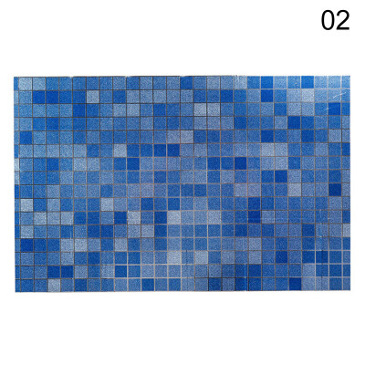 

3D Mosaic Aluminum Foil Anti Oil Wall Paper Sticker Kitchen Decal Wrap DIY Decor
