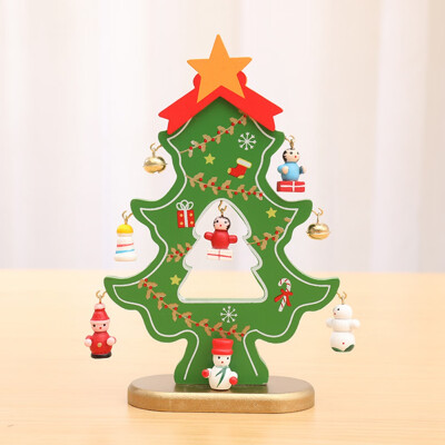 

Christmas Tree Santa Reindeer Desk Small Mini Xmas Children Preschool Craft Home Office Gift