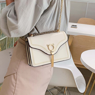 

Womens bag 2019 new popular bag fashion chain bag summer small fresh wild air network red Messenger bag