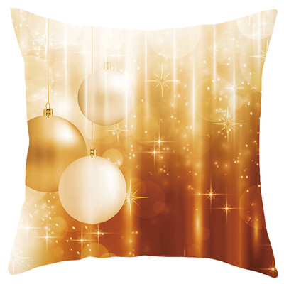 

Tailored Merry Christmas Short Plush Pillowcase Sofa Pad Set Home Decoration 18x18 Inch