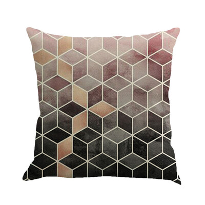 

Siaonvr Geometry Painting Linen Cushion Cover Throw Pillow Case Sofa Home Decor A