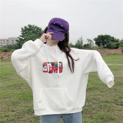 

Lovely Print Women Hoodie Ne Fashion Long Sleeve O Neck Cotton Ladies Sweatshirt Casual Loose Womens Hoodies Pullover