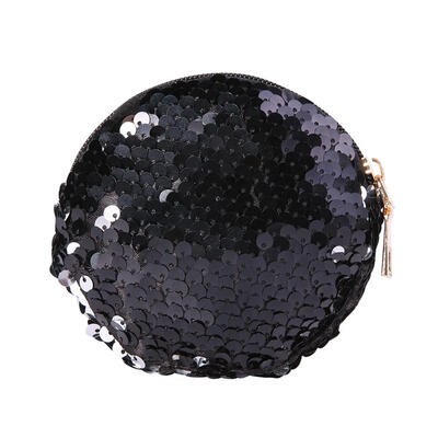 

Colorful Bling Sequin Coin Wallet Women Change Purse Girl Round Clutch Bags
