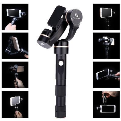 

Feiyu FY-G4 3-Axis Handheld Steady Stabilizer Gimbal PTZ Cell Phone Mount for iPhone 5 5s 6 Samsung Galaxy S5 S4 LG G2 G3 Sony