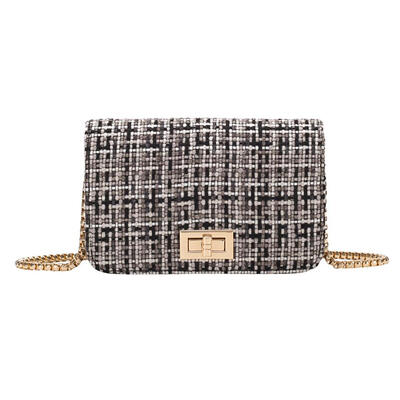 

Fashion Women Chain Shoulder Bags Weaving Square Crossbody Bag Casual Gift
