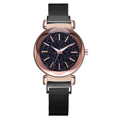 

Womens Watches Best Sellers Montre Femme Relogio Feminino Kol Saati Zegarki Damskie Star Dial Quartz Mesh With Magnetic