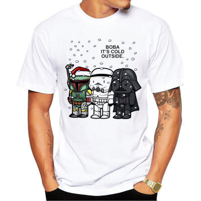 

Star Wars Pattern Printing Mens T-shirt Cartoon Casual Round Neck Slim T-Shirt Tee Tops For Men