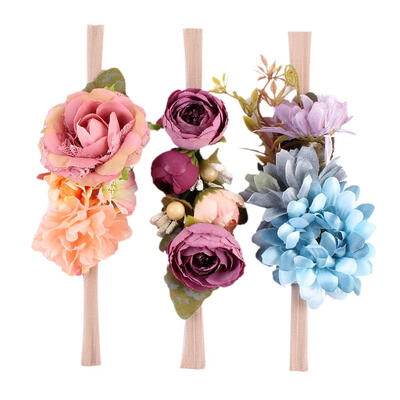 

3pcspack Colorful Flowers Baby Kid Children Headdress Toddler Headbands
