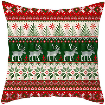 

Tailored 2020Merry Christmas Pillow Cases Cotton Linen Sofa Cushion Cover Home Decor