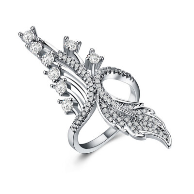 

Fashion Jewelry Womens Diamond Angels Wings Ring