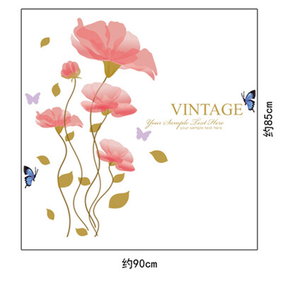 

〖Follure〗Fashion Removable Lotus Flower Home Room Decor Removable Wall StickerDecal