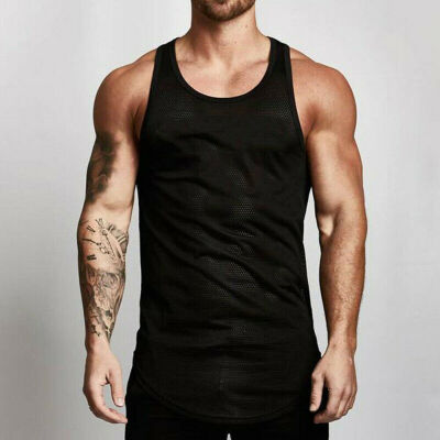 

Mens Stringer Bodybuilding Tank Top Gym Fitness Singlet Sleeveless Muscle Vest