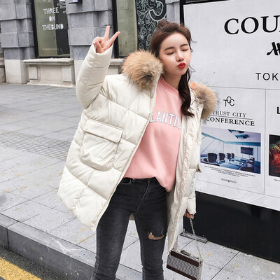 

Toponeto Women Winter Warm Thick Outerwear Hooded Coat Slim Cotton-padded Jacket