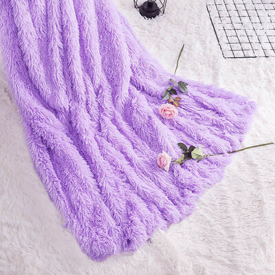 

Toponeto Large Soft Warm Shaggy Faux Fur Throw Blanket Sofa Double King Bed Blanket