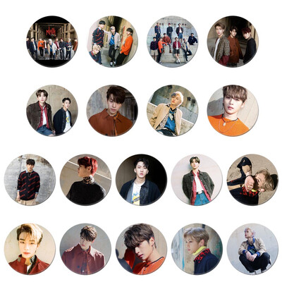 

KPOP Stray Kids New Album Same paragraph Personalized Round Badge Super Cute Bag Pendant Boys Girls Accessories Hot Gift for Fan