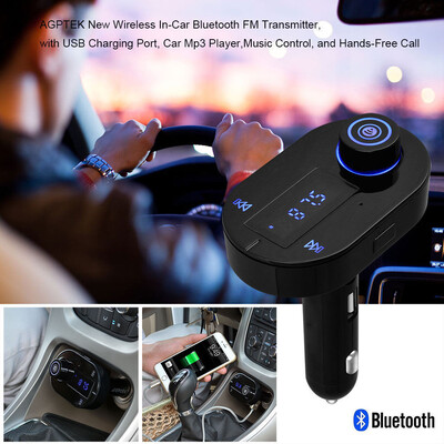 

〖Follure〗Car FM Transmitter Bluetooth Hands-free LCD MP3 Player Radio Adapter Kit Charger