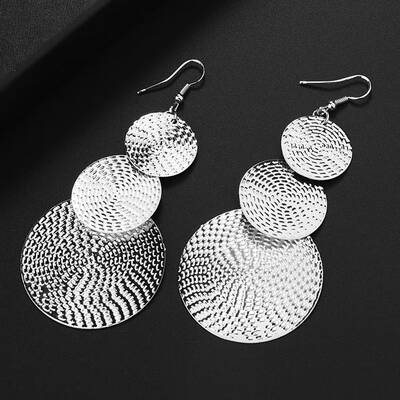 

Statement Earrings Geometric Earrings For Women Round Sequin Dangle Earrings Drop Modern Art Jewellery Practical