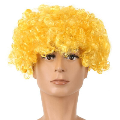 

Soccer Fans Wig Explosion Curly Hairpiece Party Decoration Carnival Headwear Wigs