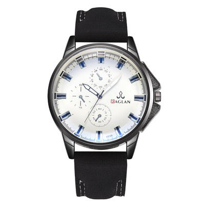 

Fashion PU Leather Men Watch Luxury Casual Mens Quartz Watches Male Clock