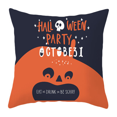 

Pillows Cover Decor Halloween Pillow Cases Polyester Sofa Pumpkin Ghosts Cushion Cover Home Decor