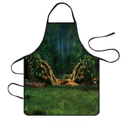 

Toponeto Home Women Waterproof Cute Cartoon Kitchen Restaurant Cooking Bib Apron Aprons