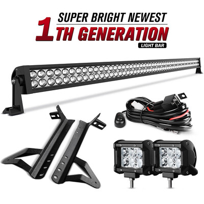

for 07-17 Jeep Wrangler JK Driving 52 inch 1080W LED Light Bar Combo 2x 4 Pods Light