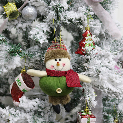 

〖Follure〗Christmas Ornament Santa Snowman Reindeer Toy Doll Hang Party Decoration