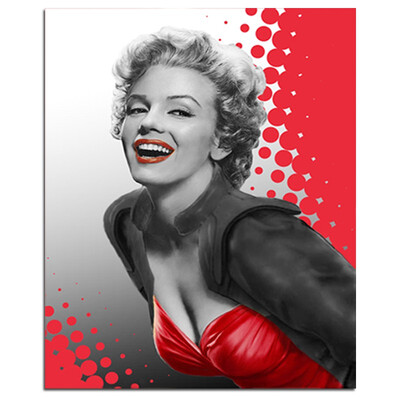 

Marilyn Red Dots Background Portrait 5D DIY Diamond Painting Full Square Diamond Embroidery Sale Rhinestones Mosaic Painting