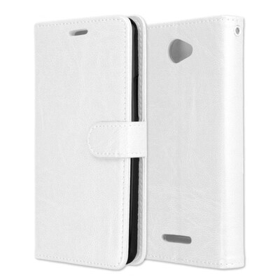 

BQ Mobile BQ-5020 Strike SE 3 Card Photo Frame Leather Case - White
